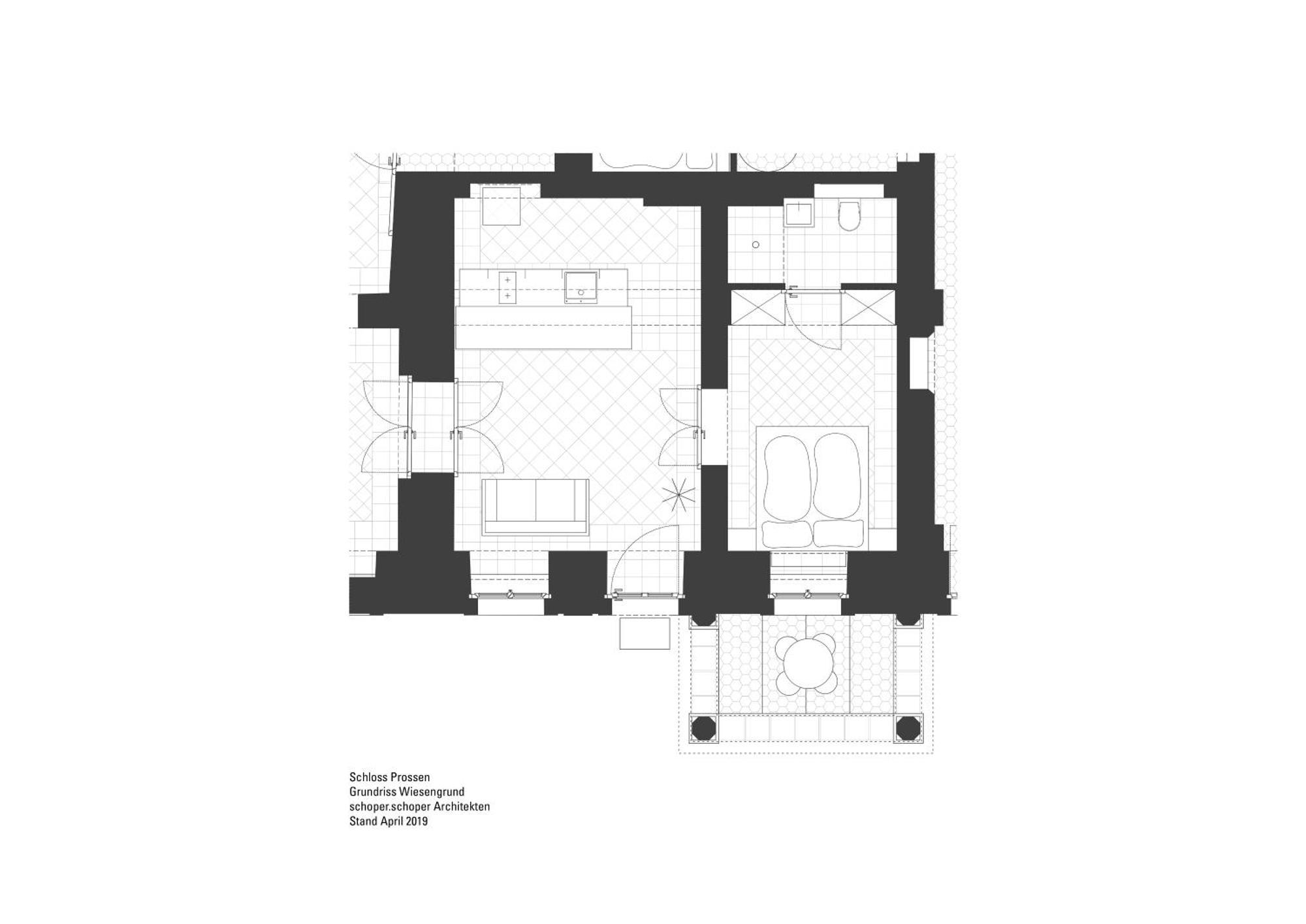 באד שאנדאו Schloss Prossen חדר תמונה