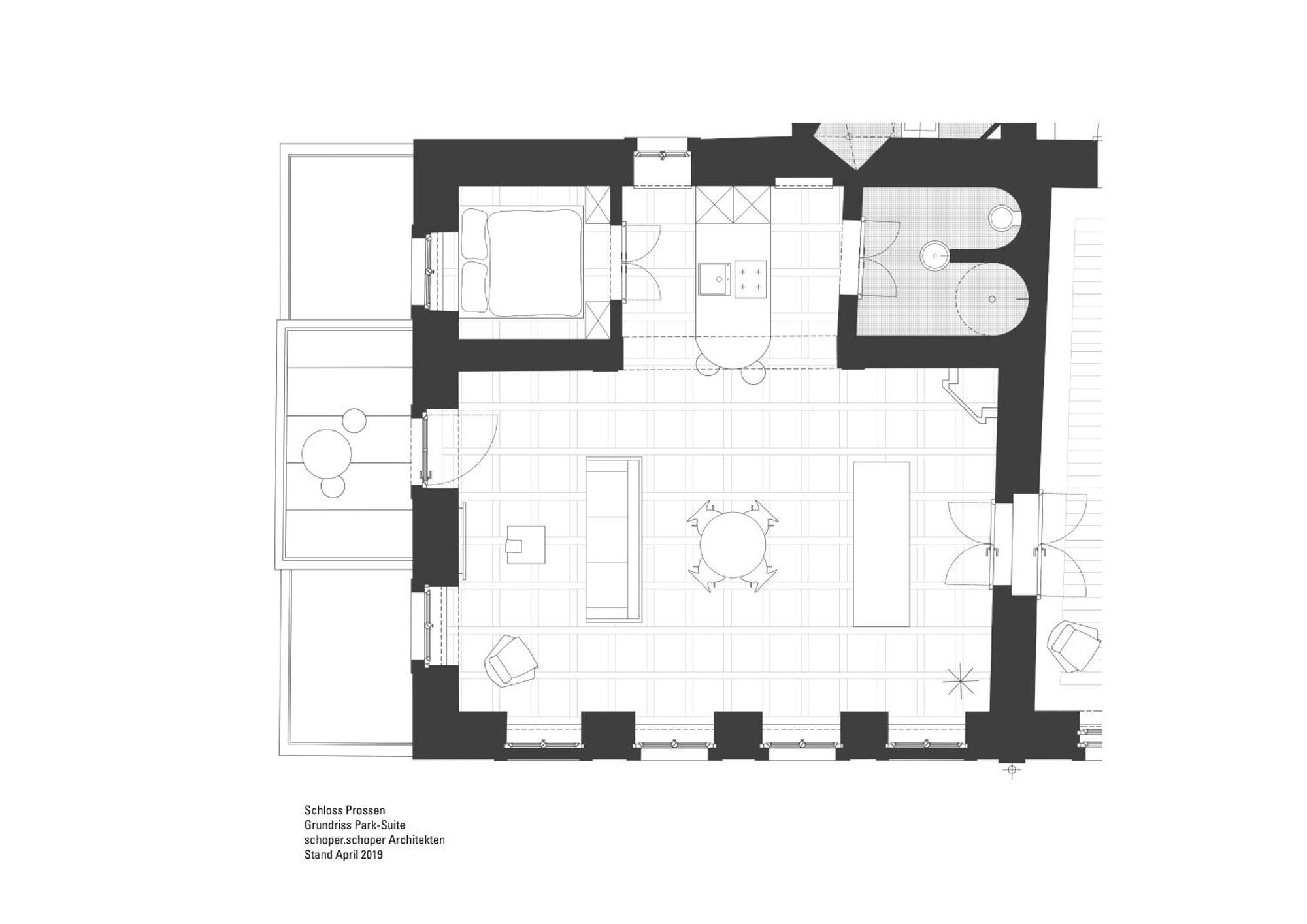 באד שאנדאו Schloss Prossen חדר תמונה