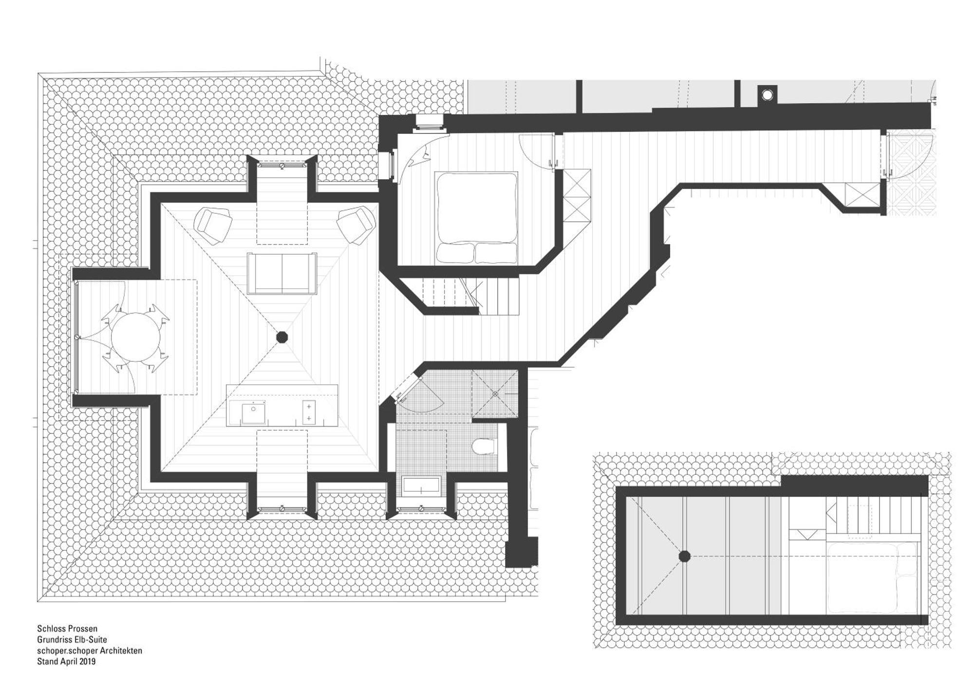 באד שאנדאו Schloss Prossen חדר תמונה